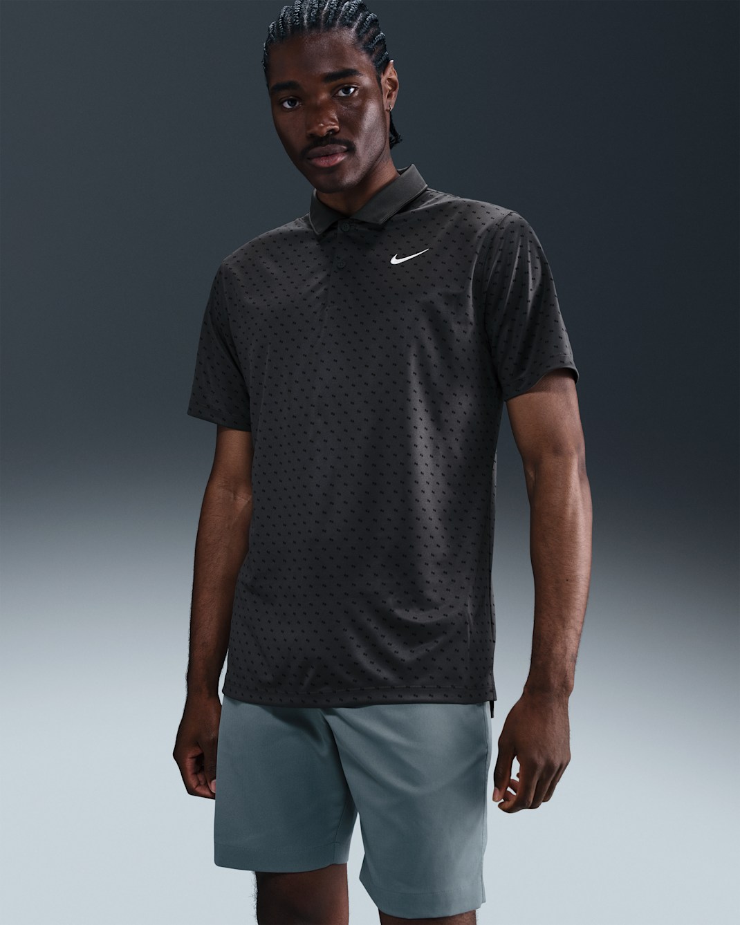 Polo de golf Dri-FIT para hombre Nike Victory+ - Antracita/Blanco
