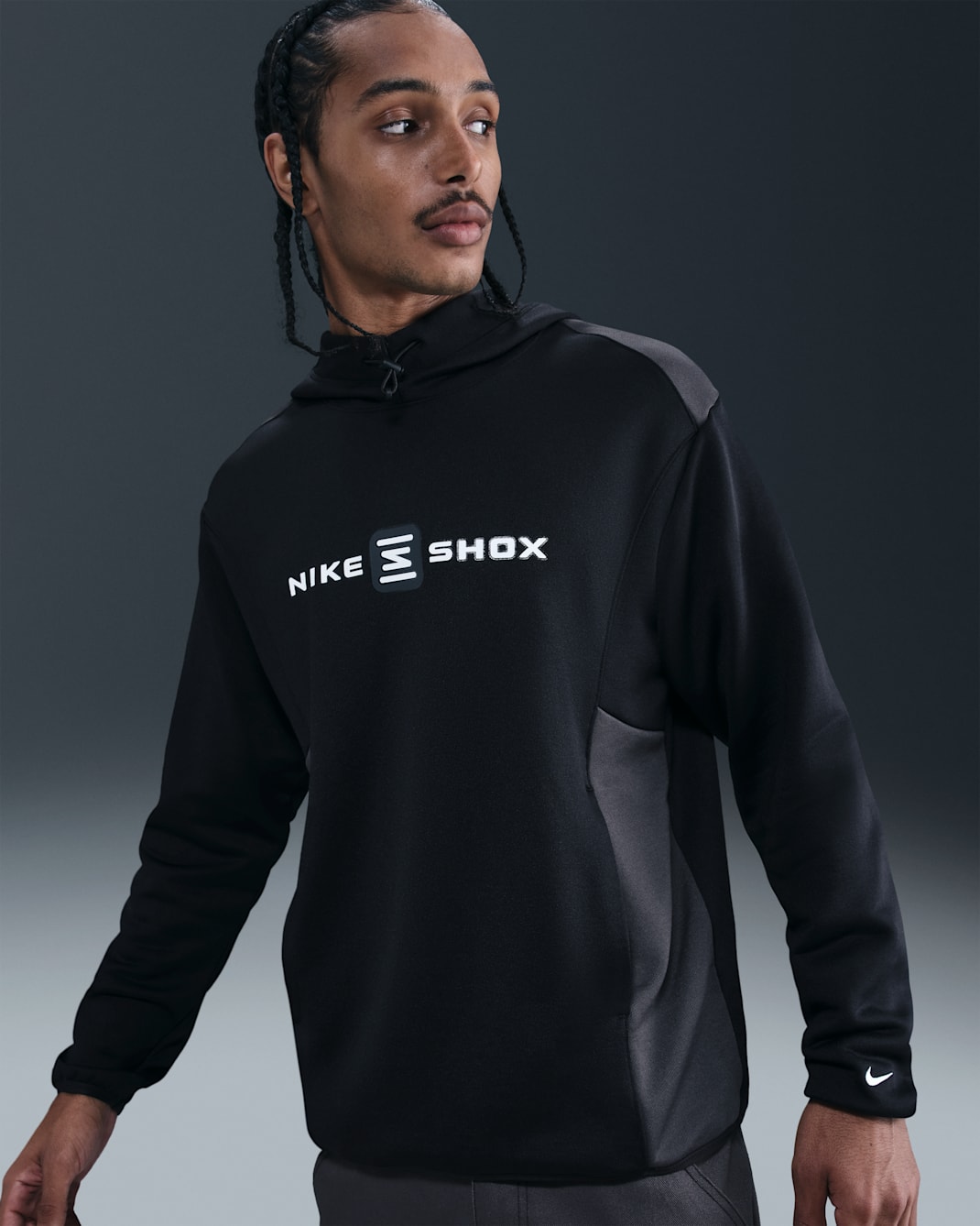 Hoodie Shox Nike Sportswear para homem - Preto/Anthracite/Preto