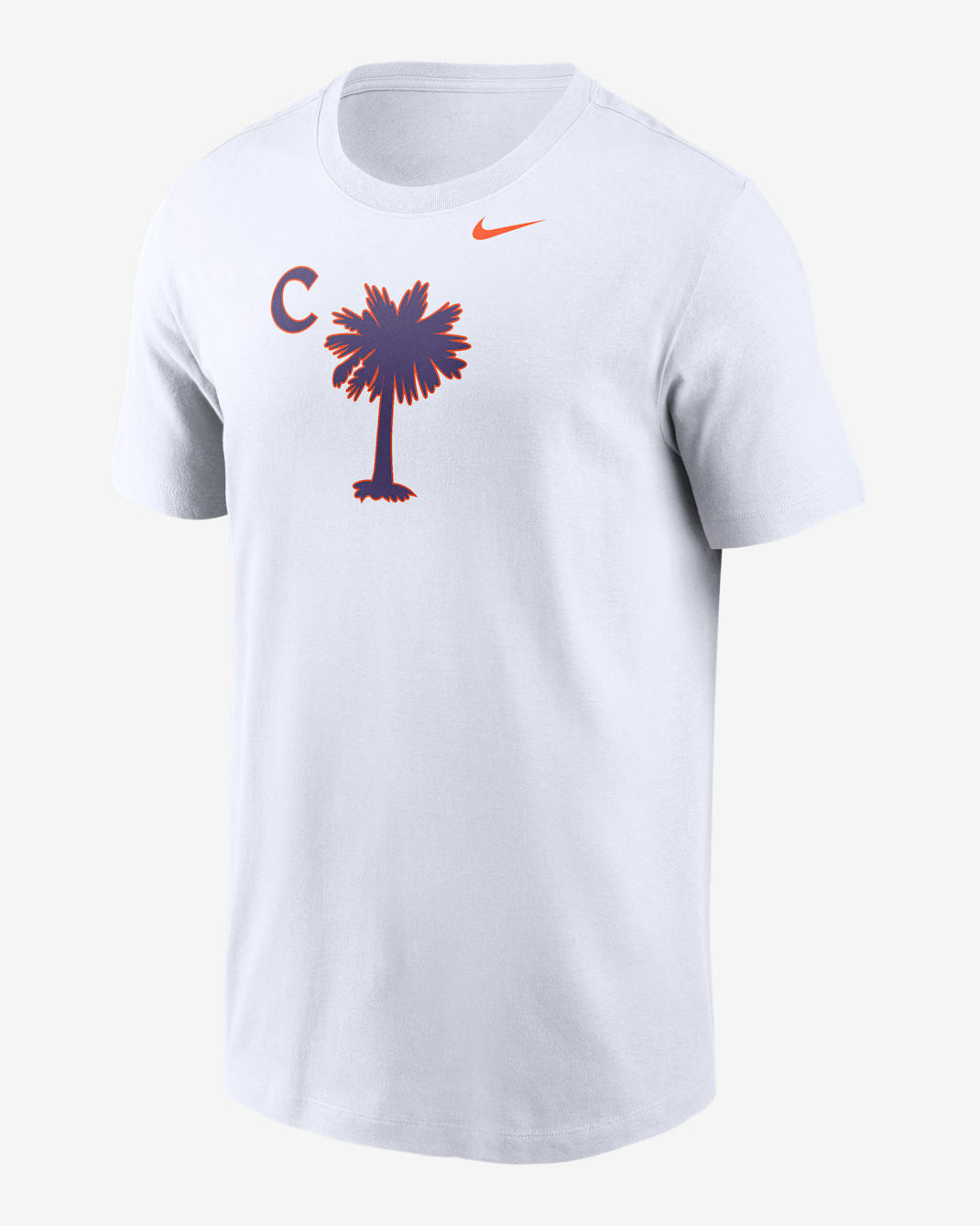Clemson Palmetto C Men's Nike College T-Shirt - White