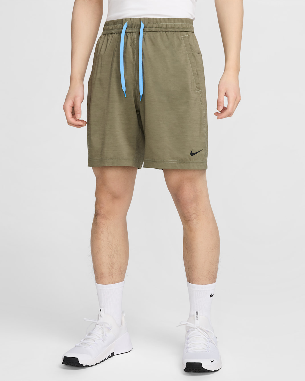 Nike Form Men's Dri-FIT 18cm (approx.) Unlined Versatile Shorts - Medium Olive/Light Army/Black