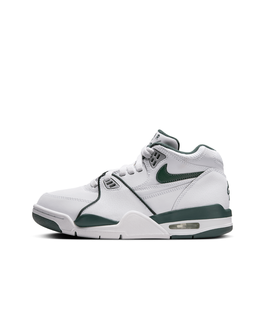 Nike Air Flight 89 Older Kids' Shoes - White/Wolf Grey/Vintage Green