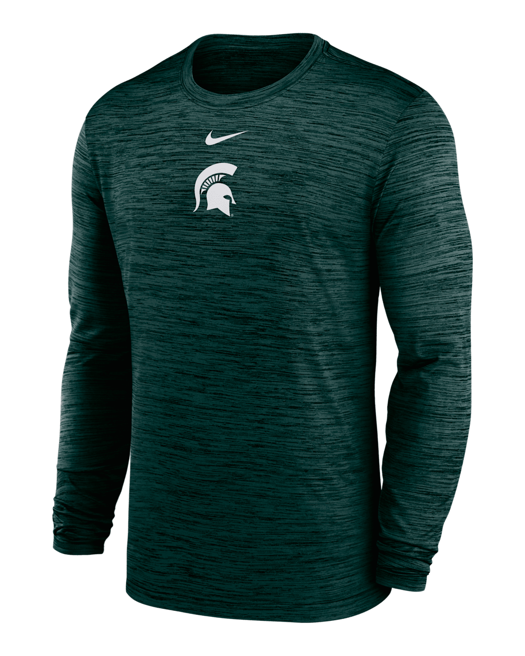 Michigan State Sideline Velocity Men's Nike Dri-FIT College Long-Sleeve T-Shirt - Green