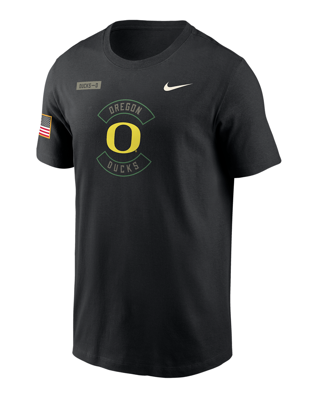 Playera universitaria Nike Dri-FIT para hombre Oregon Military Appreciation - Negro