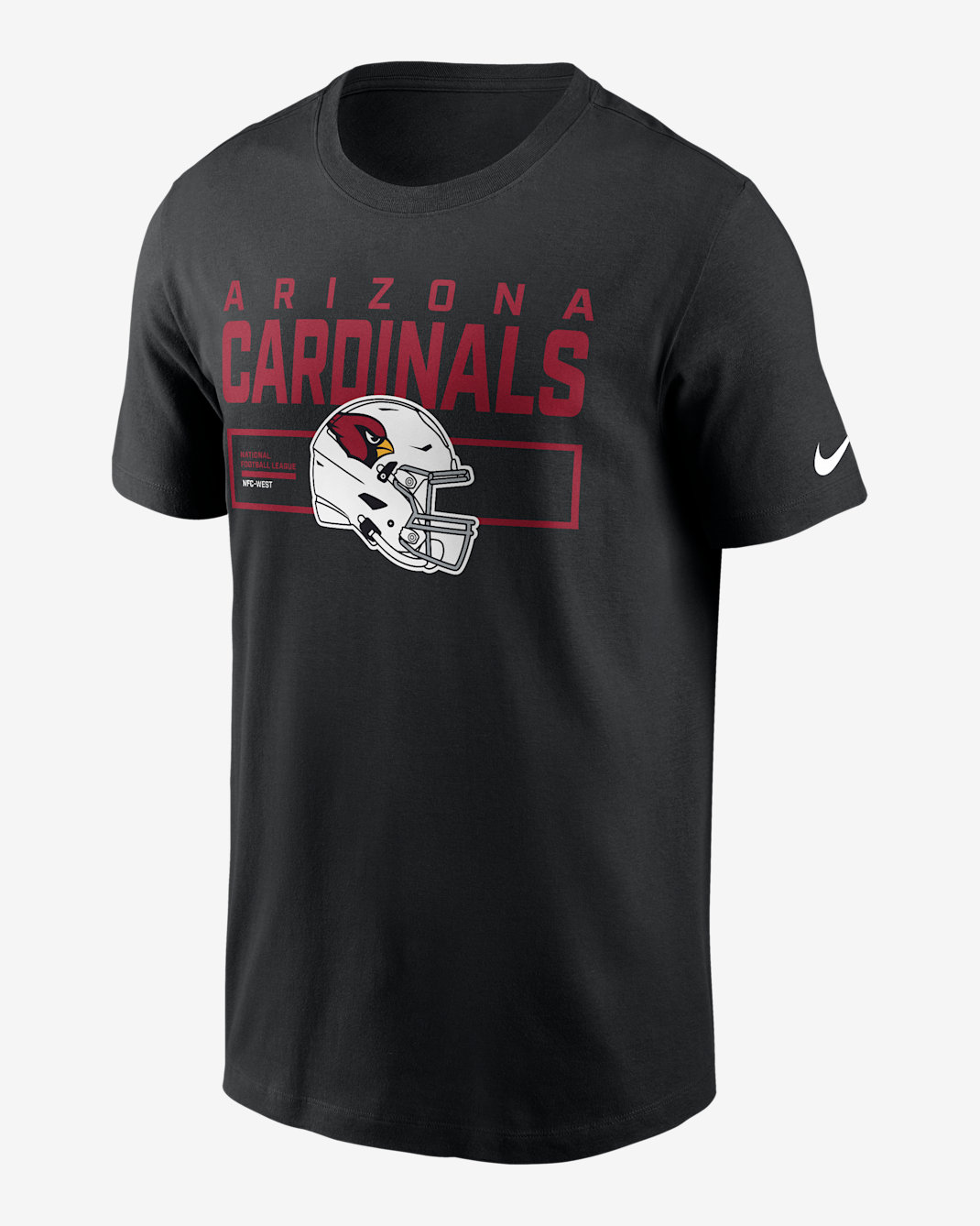 Playera Nike de la NFL para hombre Arizona Cardinals Helmet Essential - Negro