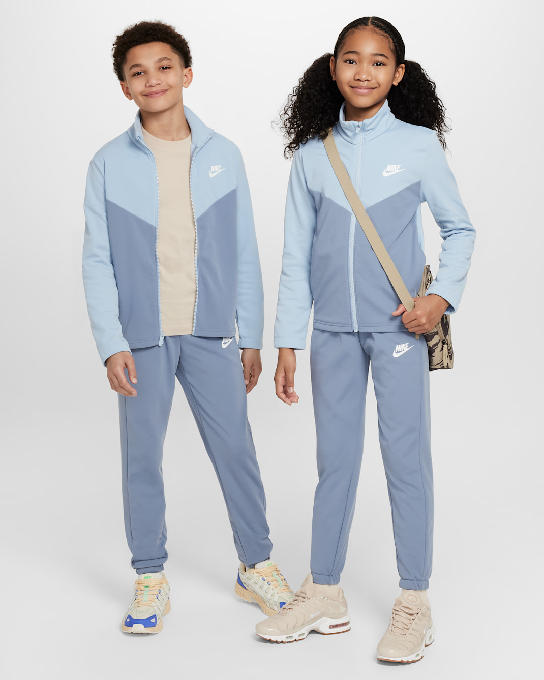 Nike Sportswear Older Kids' Tracksuit - Light Armoury Blue/Ashen Slate/White