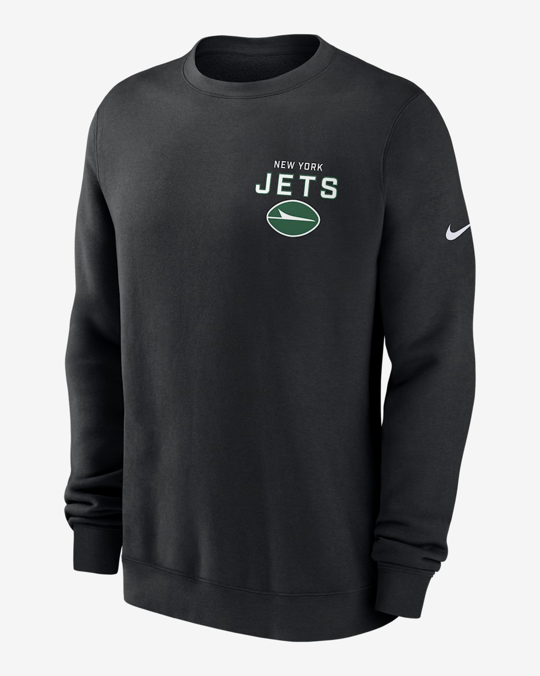 New York Jets Draw Block Club Men's Nike NFL Pullover Crew - Black