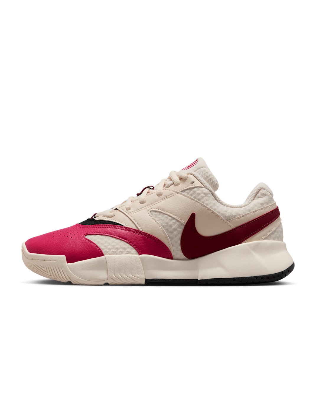 NikeCourt Lite 4 女款網球鞋 - Pale Ivory/Sail/黑色/Team Red