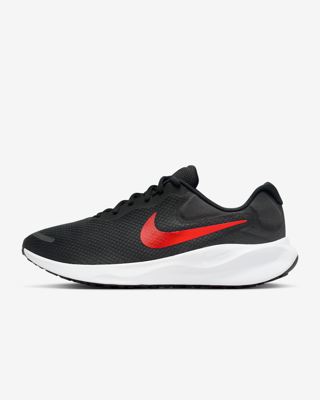 Nike Revolution 7 Men's Road Running Shoes - Black/White/University Red