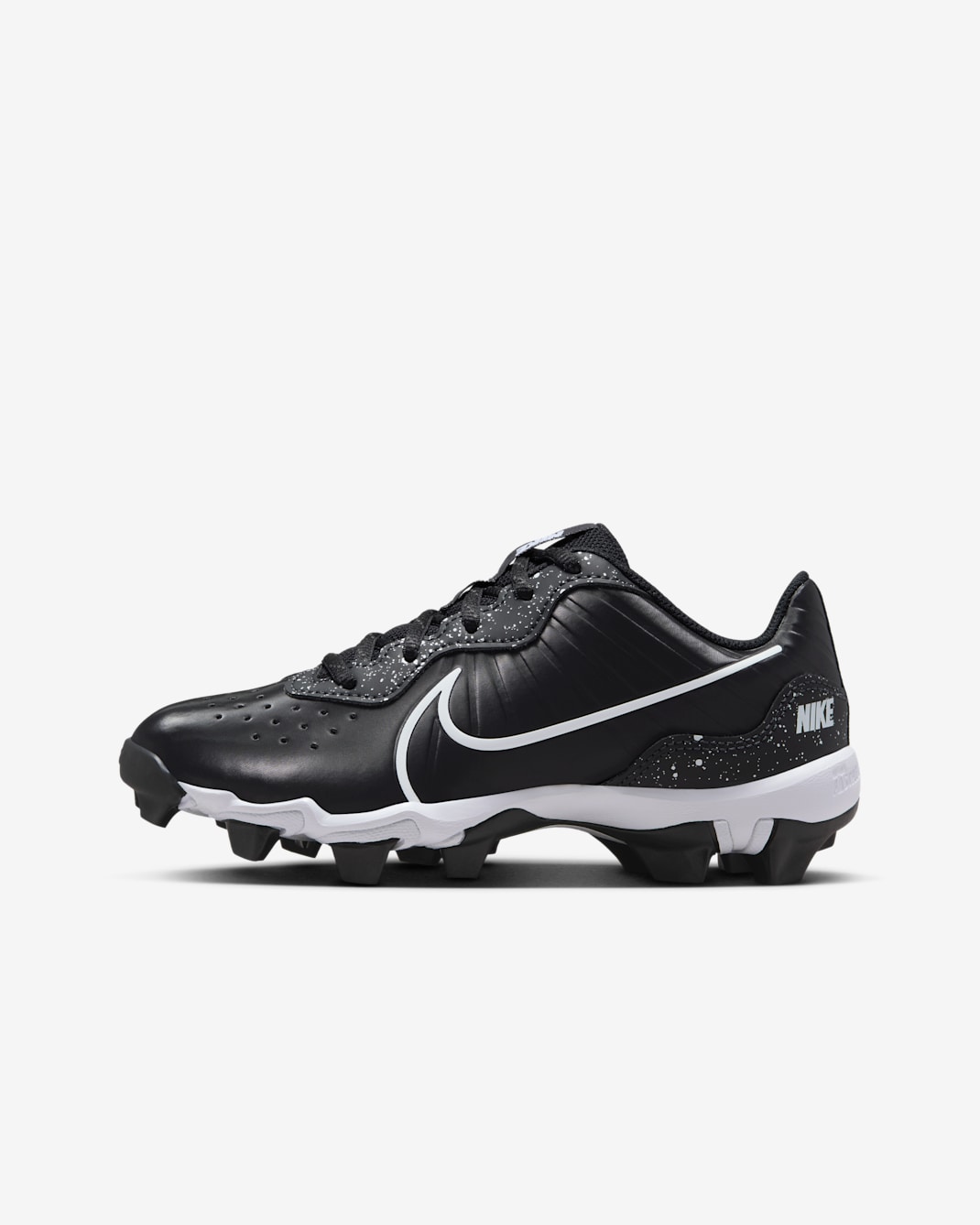 Nike Alpha Huarache 4 Keystone Little/Big Kids' Baseball Cleats - Black/Dark Smoke Grey/White