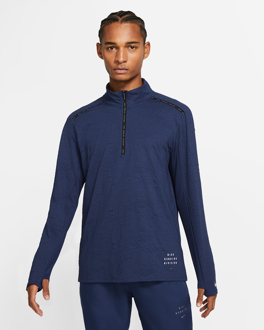 Nike Dri-FIT Run Division Men's Running Top - Midnight Navy/Black