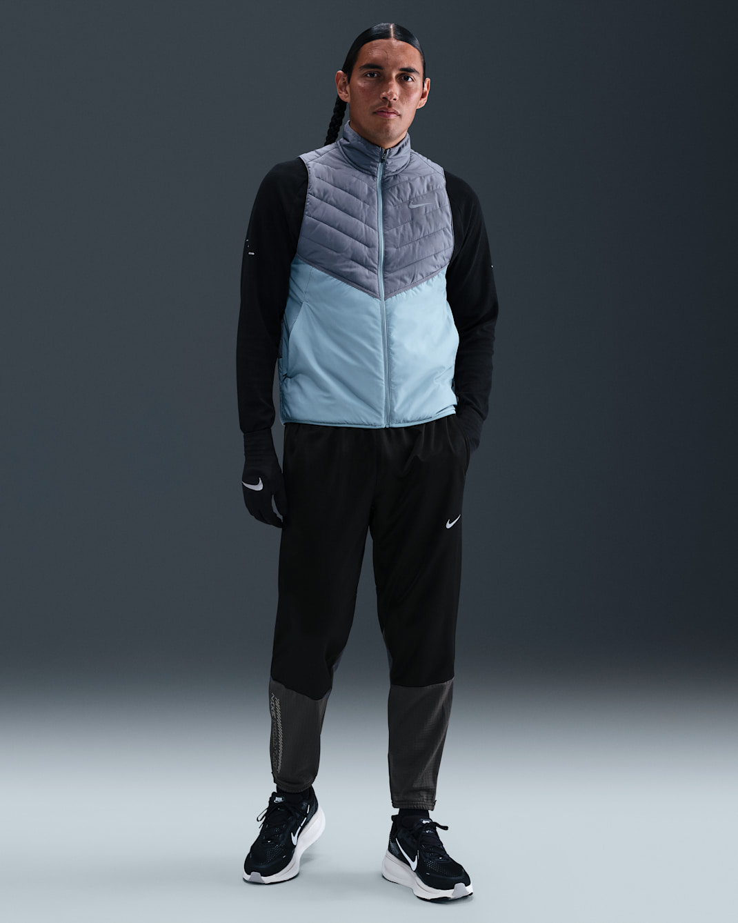 Pantalon de running d'hiver Nike Challenger Therma-FIT pour homme - Noir/Anthracite/Noir