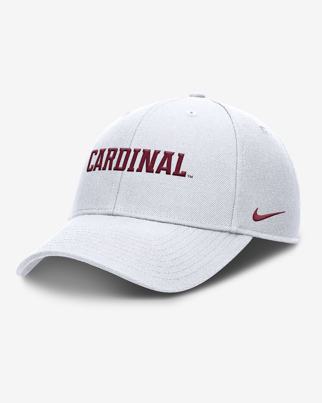 Gorra de rejilla universitaria Nike Dri-FIT ajustable para hombre Stanford On-Field Rise Gameday - Blanco