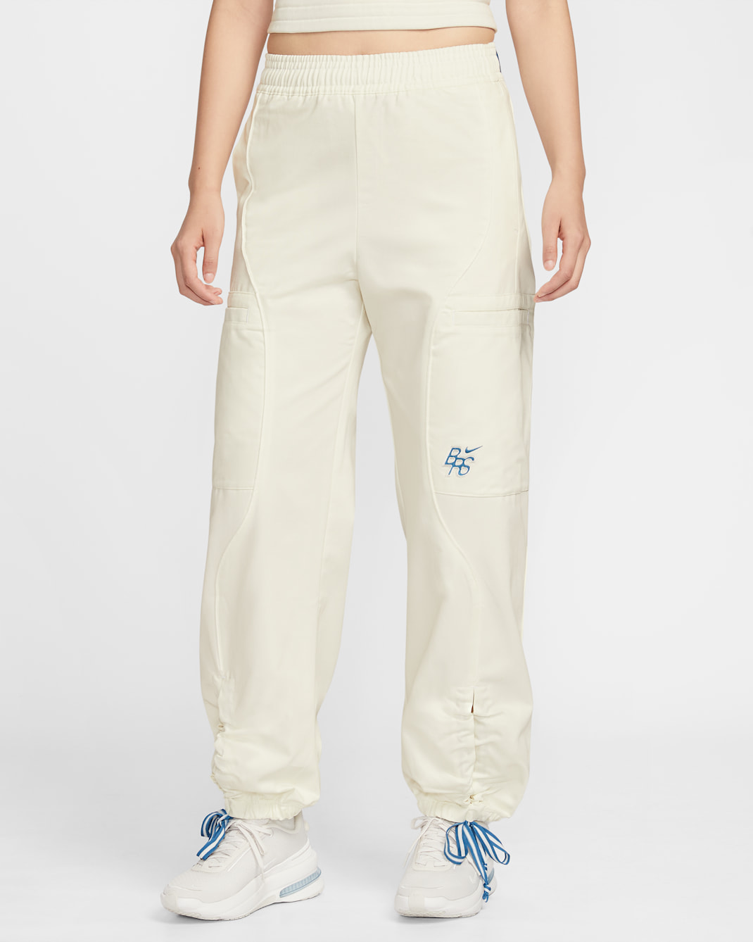 Nike Sportswear Women's High-Waisted Woven Trousers - Sail