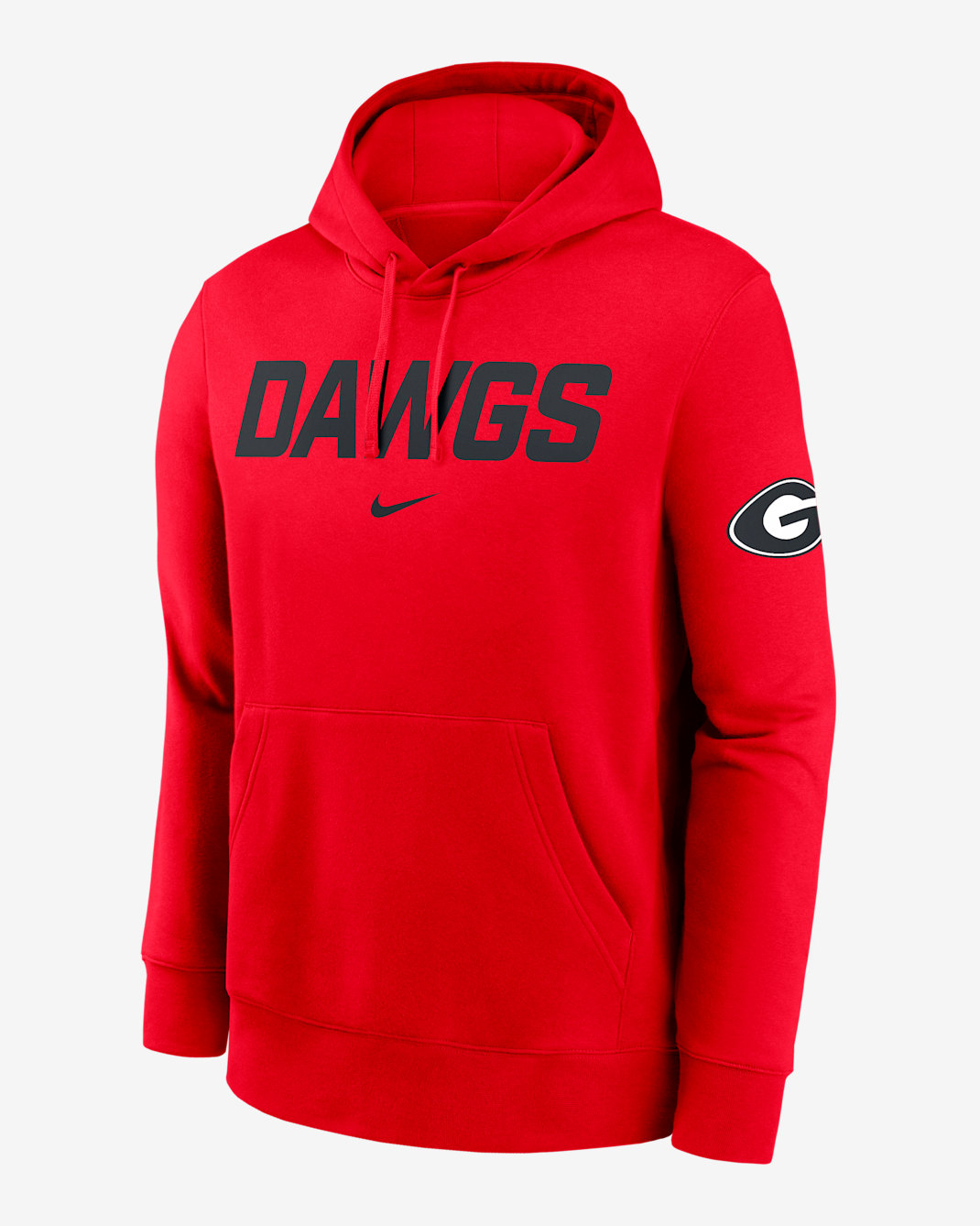 Georgia Club 2-Hit Nickname Men's Nike College Pullover Hoodie - Red
