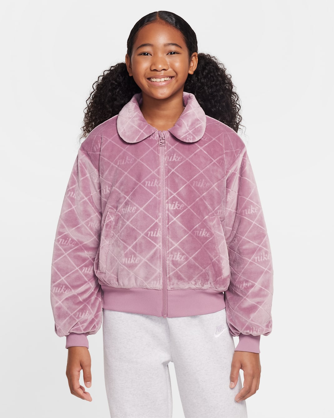 Nike Sportswear Big Kids' (Girls') Jacket - Plum Dust