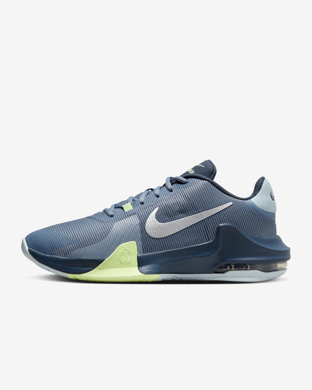 Nike Impact 4 Basketball Shoes - Ashen Slate/Thunder Blue/Glacier Blue/Barely Volt