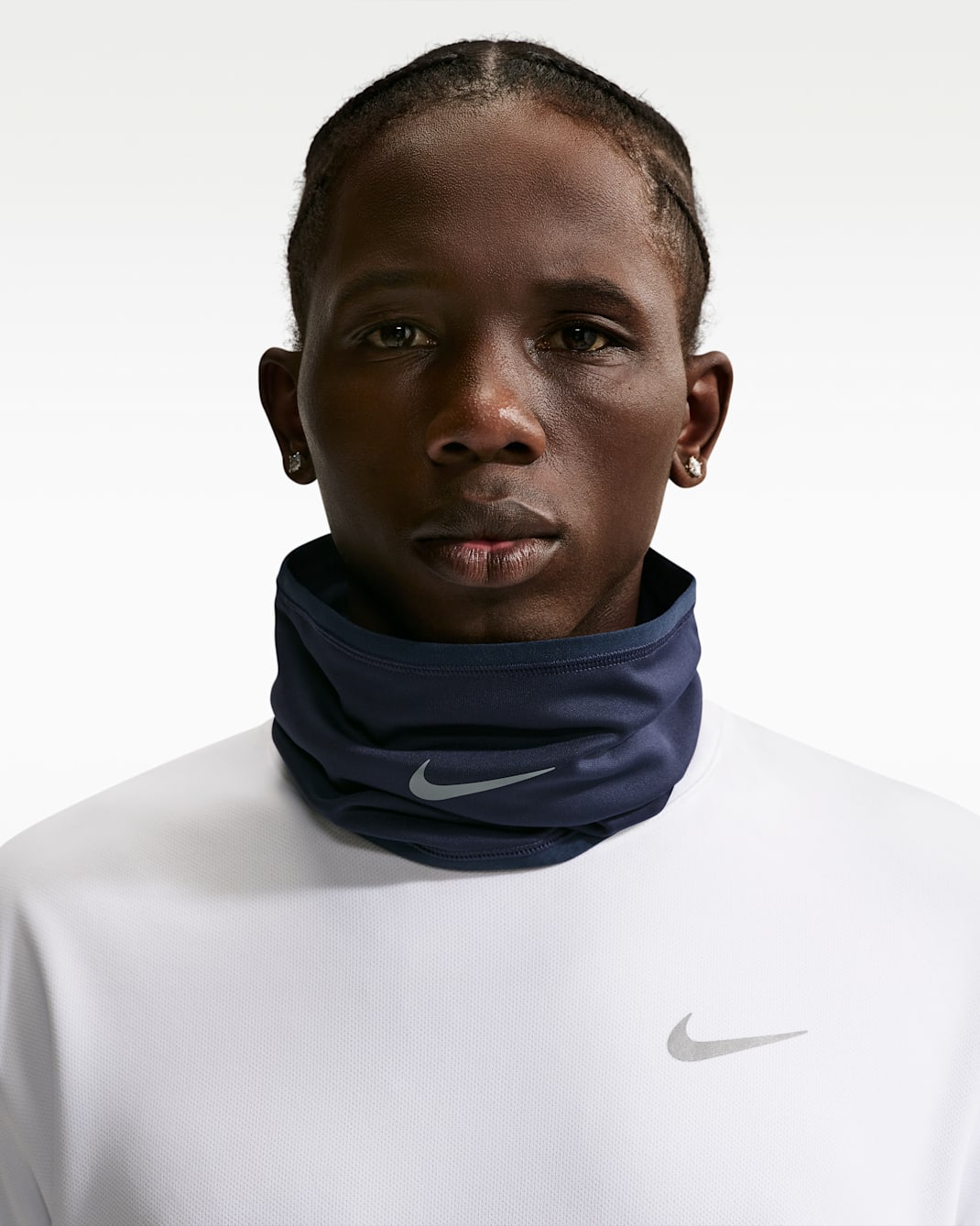 나이키 알파 남성 플리스 넥 워머 - 옵시디언/스모크 그레이