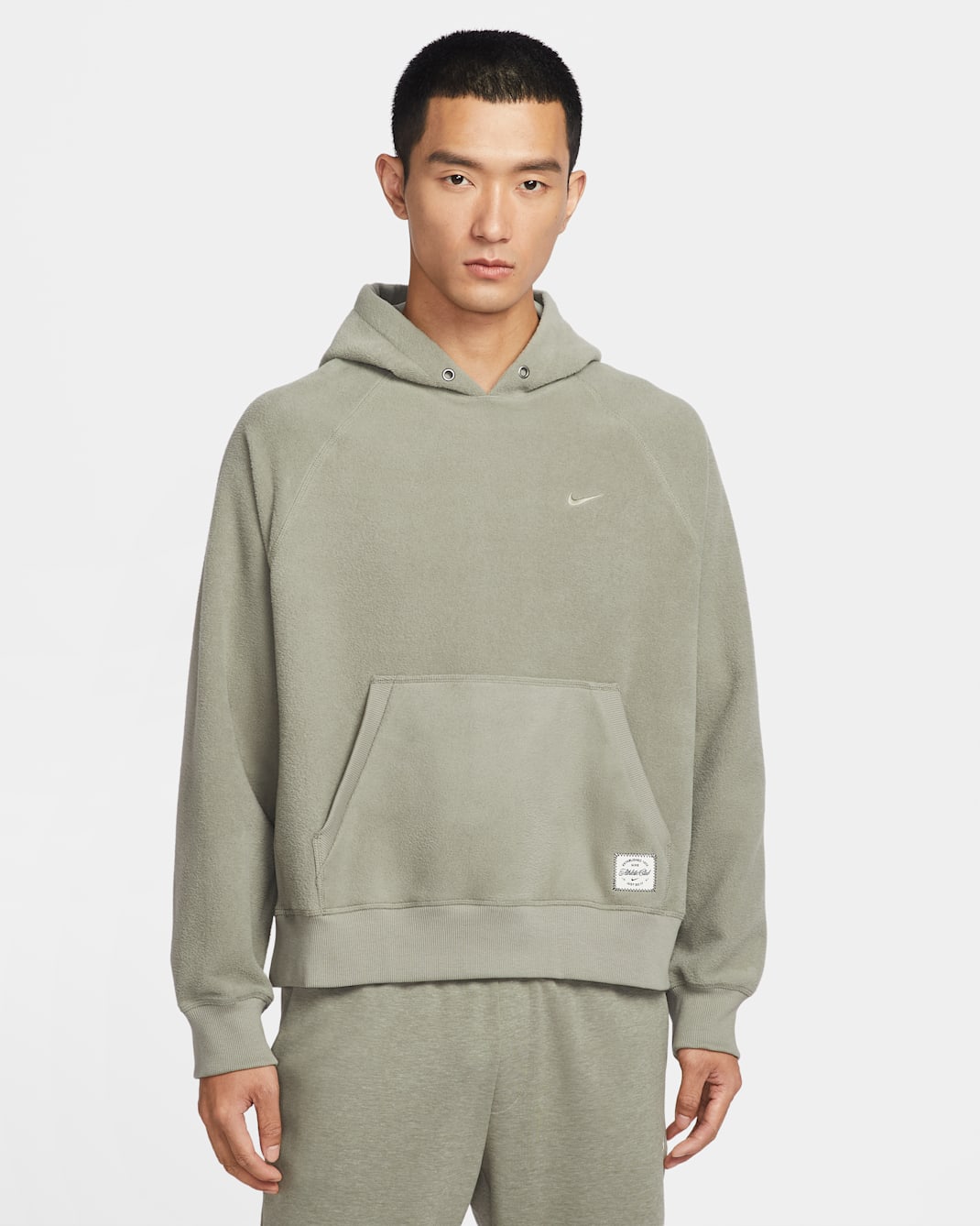 Nike 男款 N.A.C. Dri-FIT Fleece 套頭訓練連帽上衣 - Light Army/Light Army