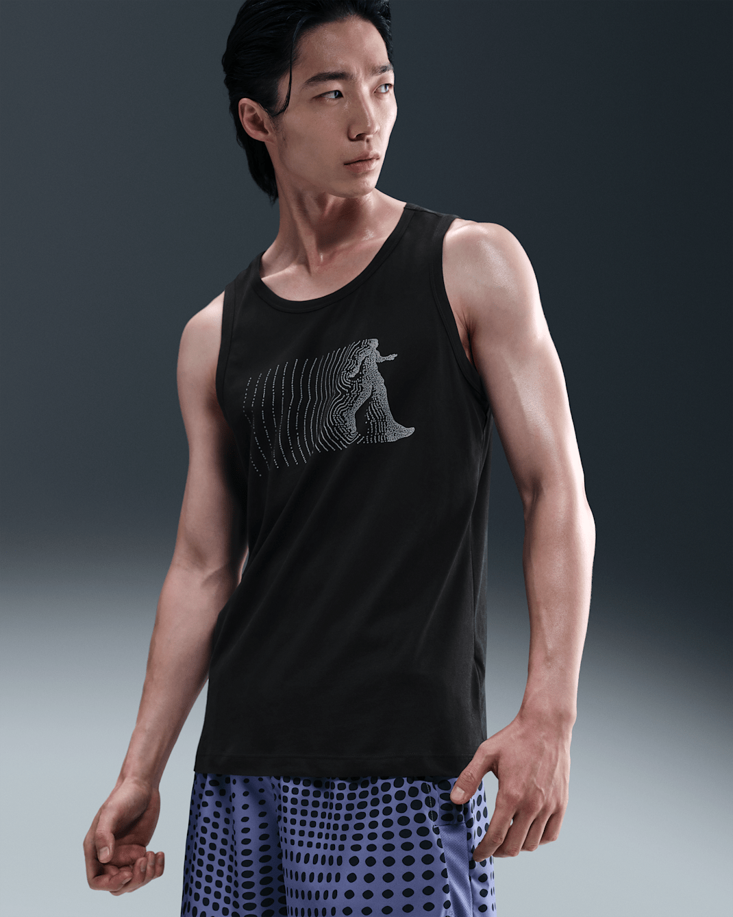 ナイキ メンズ Dri-FIT ランニングタンクトップ - ブラック