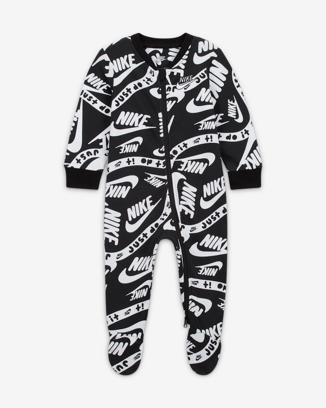 Nike Sportswear Club Printed Coverall coverall voor baby's - Zwart
