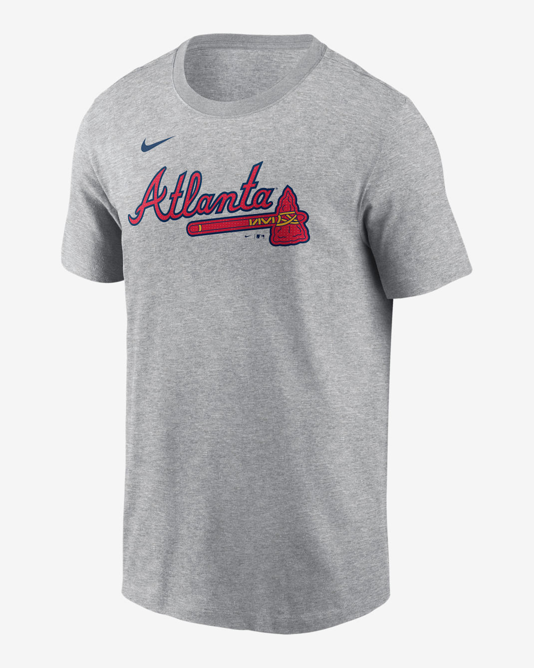 Playera Nike de la MLB para hombre Ronald Acuña Jr. Atlanta Braves Fuse - Gris
