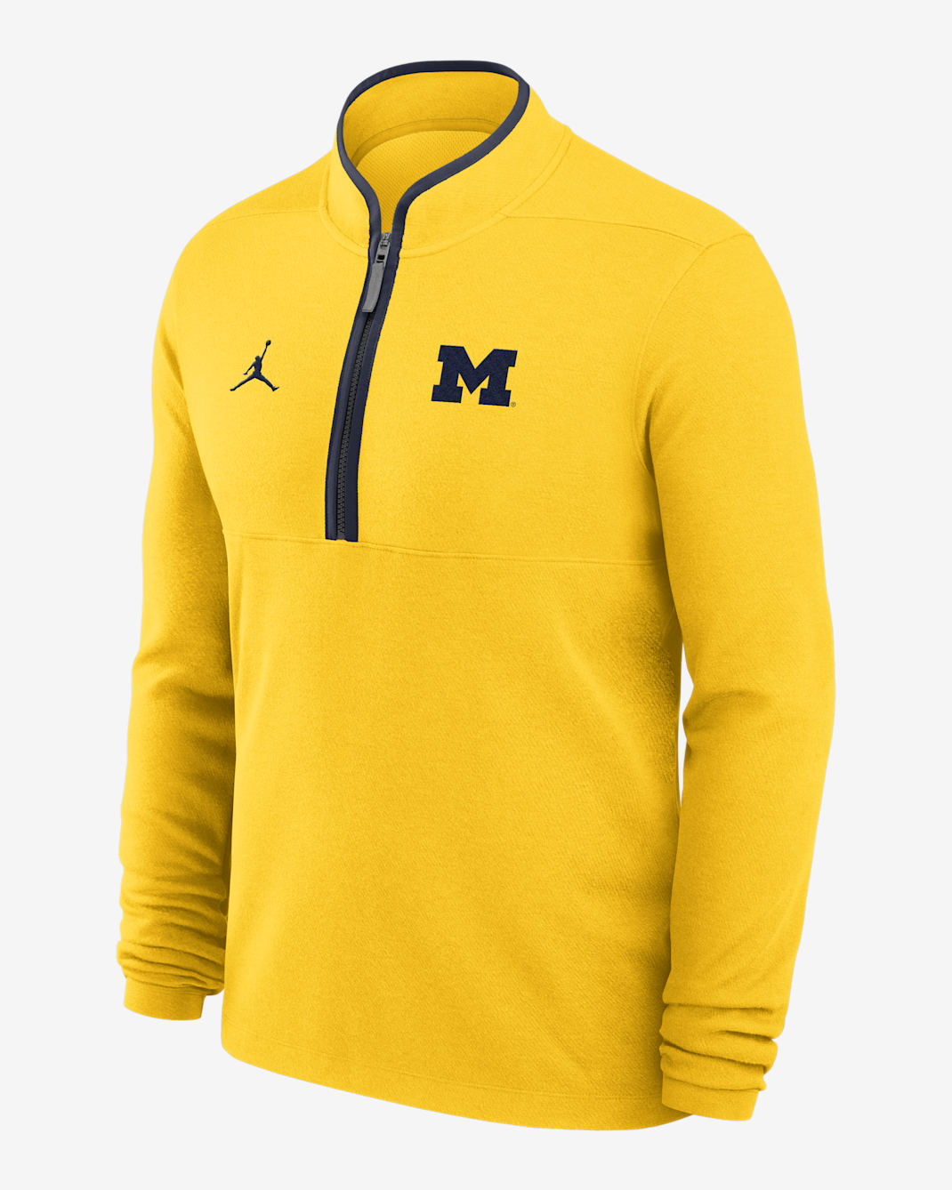 Michigan Victory Men's Jordan Brand Dri-FIT College 1/2-Zip Long-Sleeve Top - Anthracite