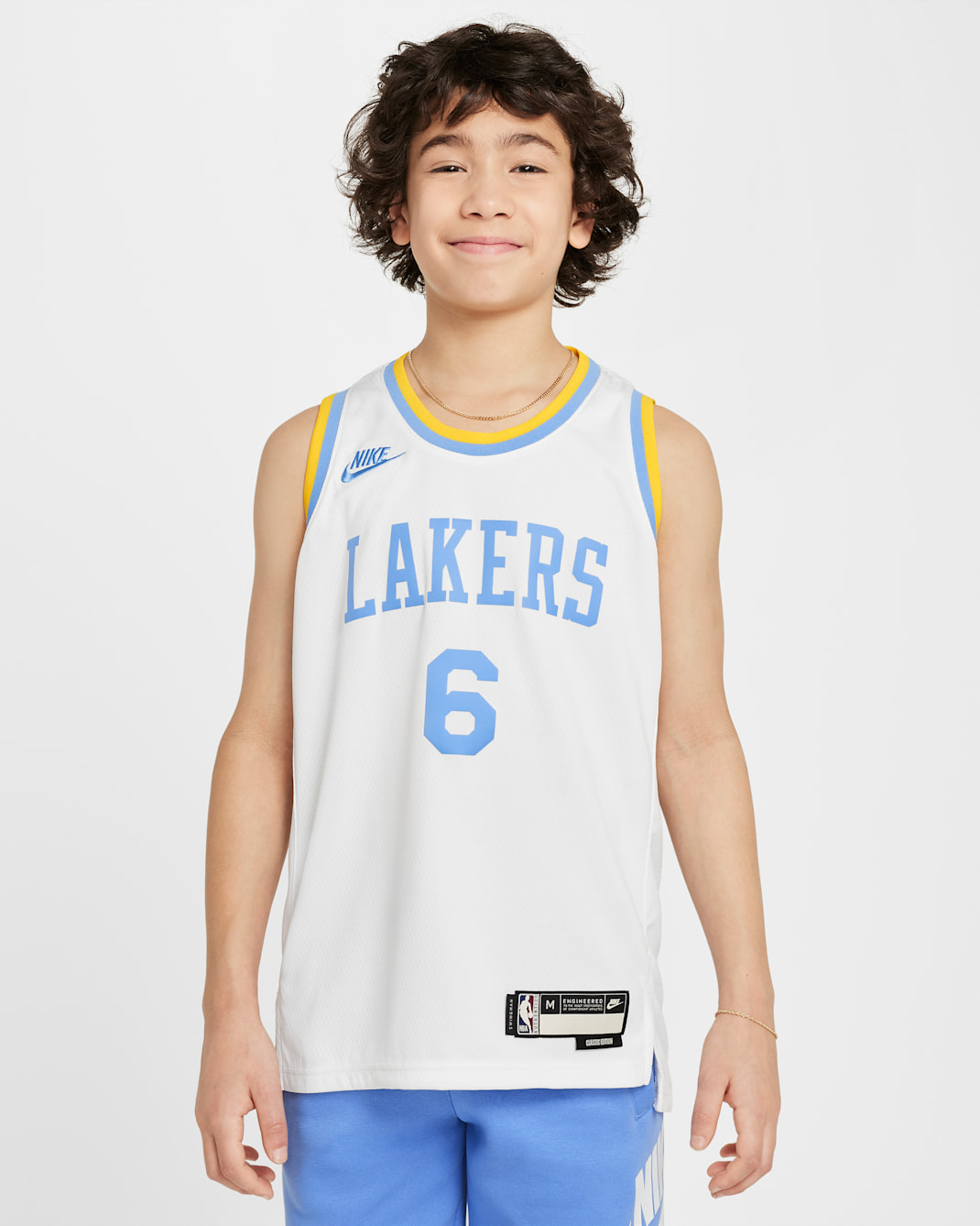 Lebron James Los Angeles Lakers Camiseta Nike Dri-FIT NBA Swingman - Niño/a - Blanco