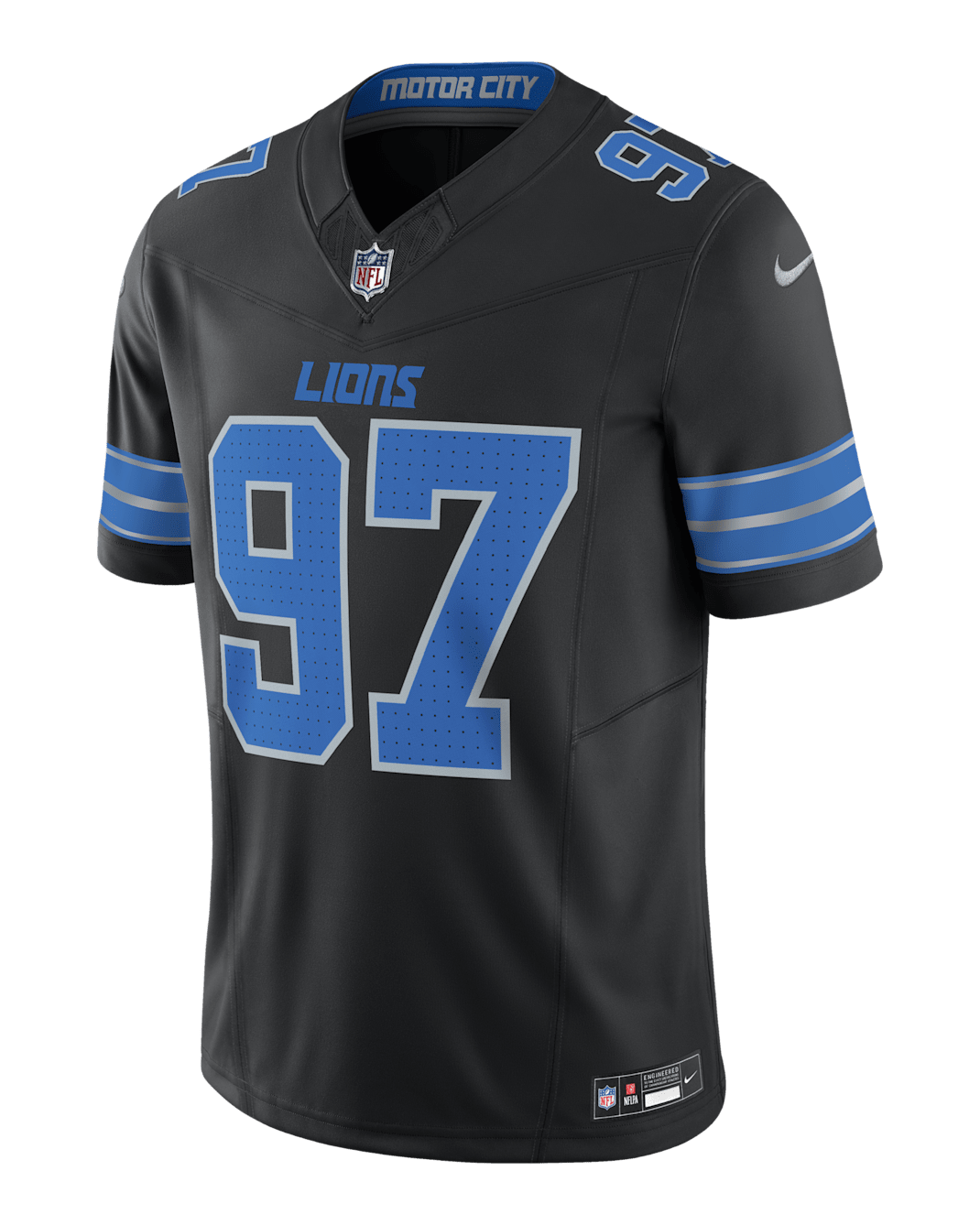 Jersey de fútbol americano Nike Dri-FIT de la NFL Limited para hombre Aidan Hutchinson Detroit Lions - Negro