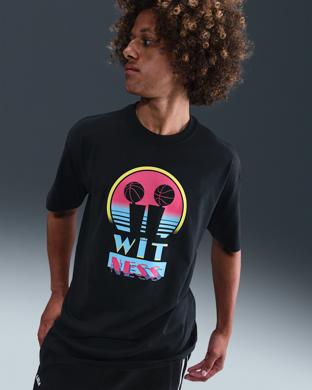 LeBron "Miami Twice" Men's Max90 Basketball T-Shirt - Black