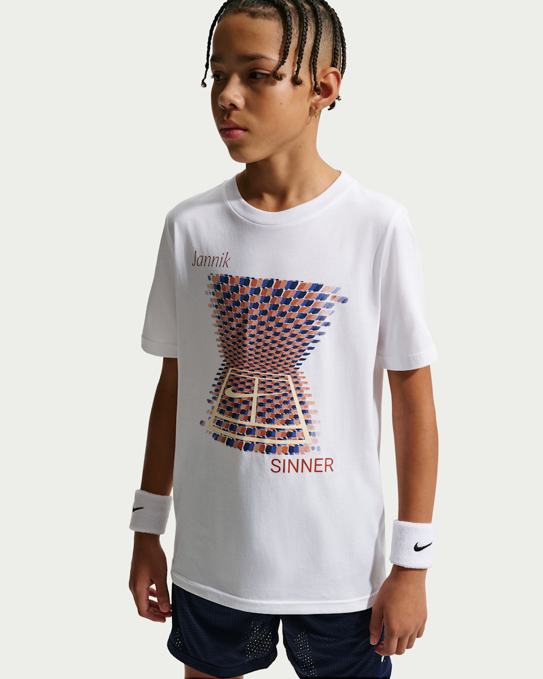 Jannik Sinner Nike Tennis T-Shirt - Weiß