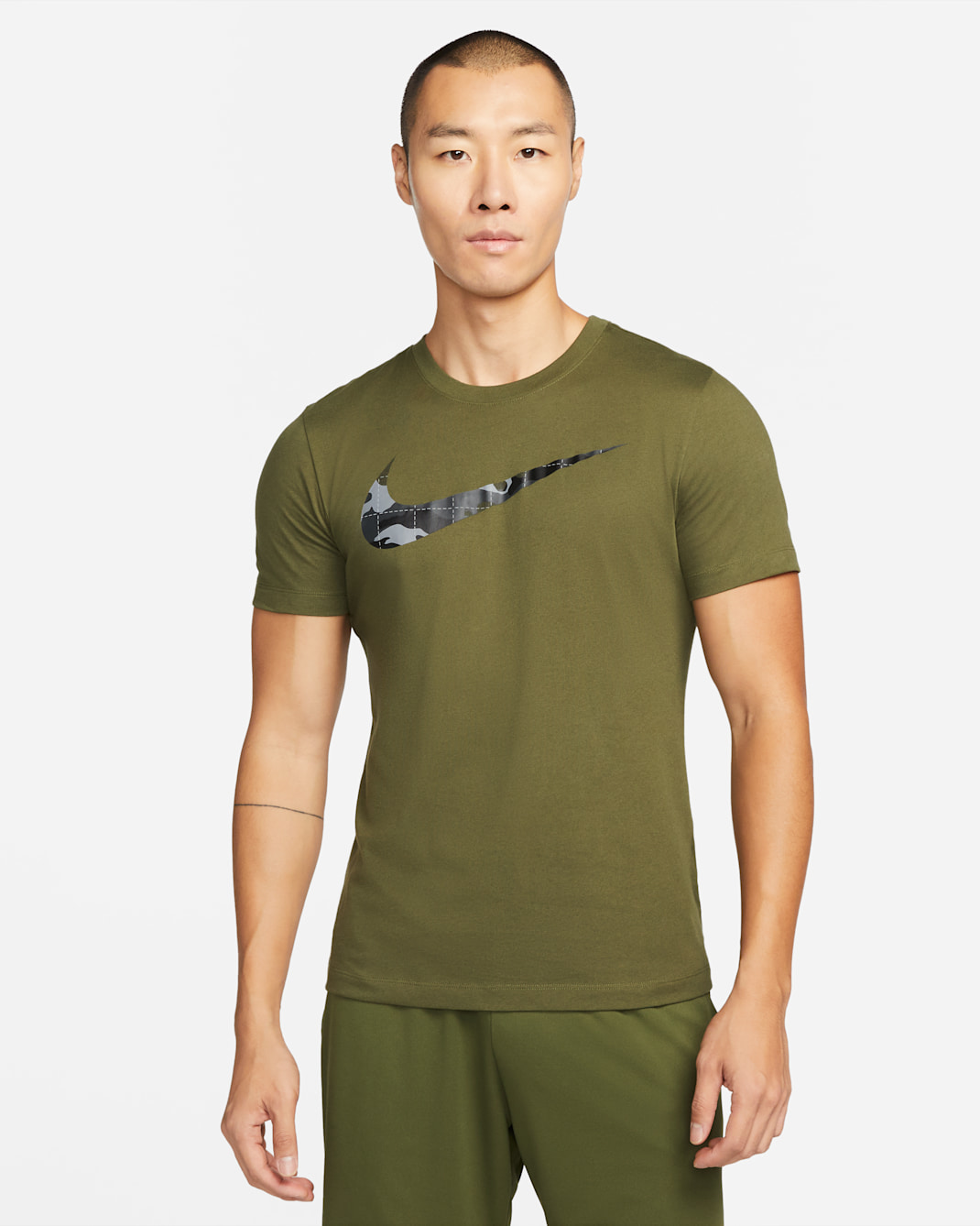 Nike Dri-FIT Men's Graphic Training T-Shirt - Rough Green