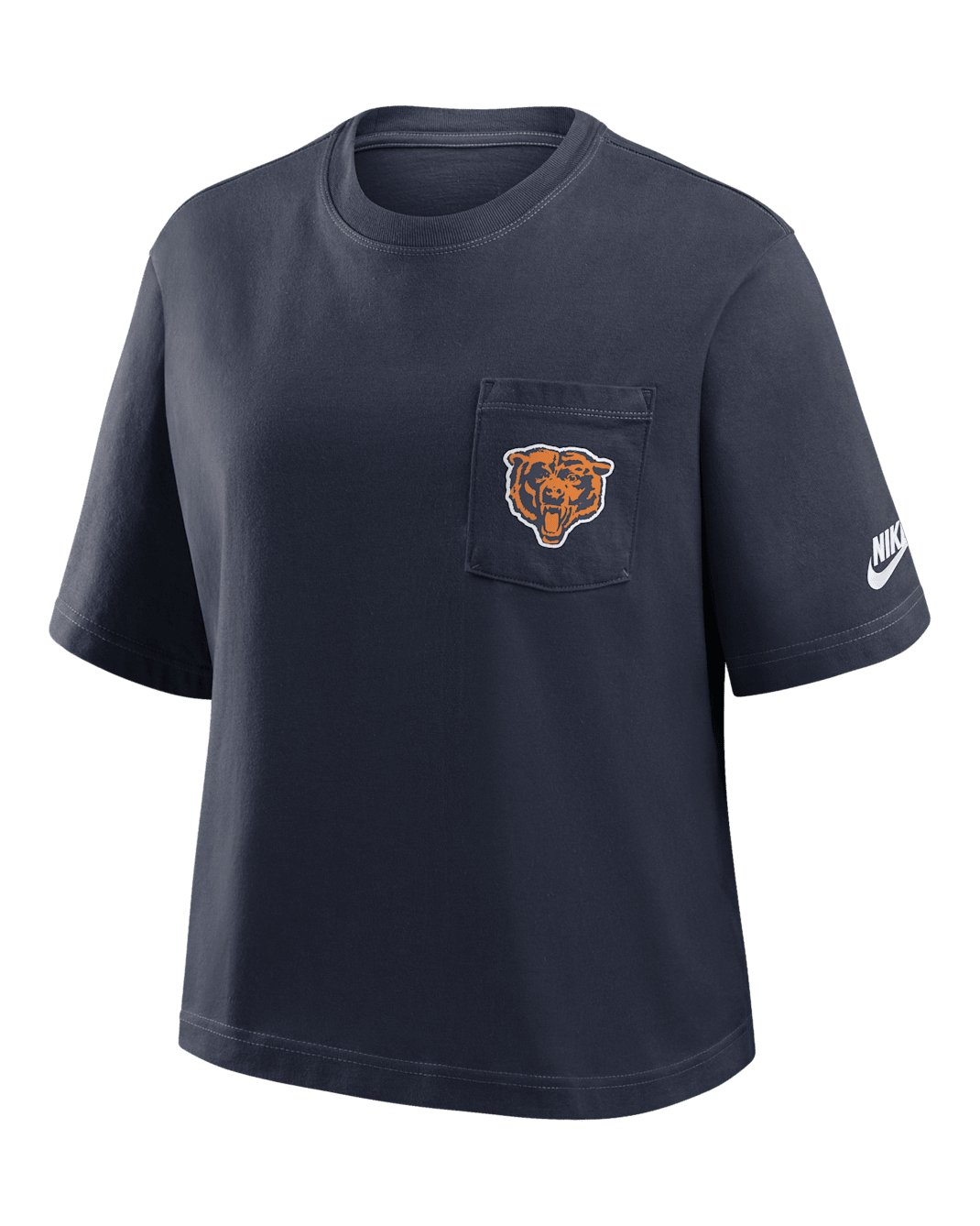 Playera Nike de la NFL para hombre Chicago Bears Rewind Pocket Boxy - Azul marino