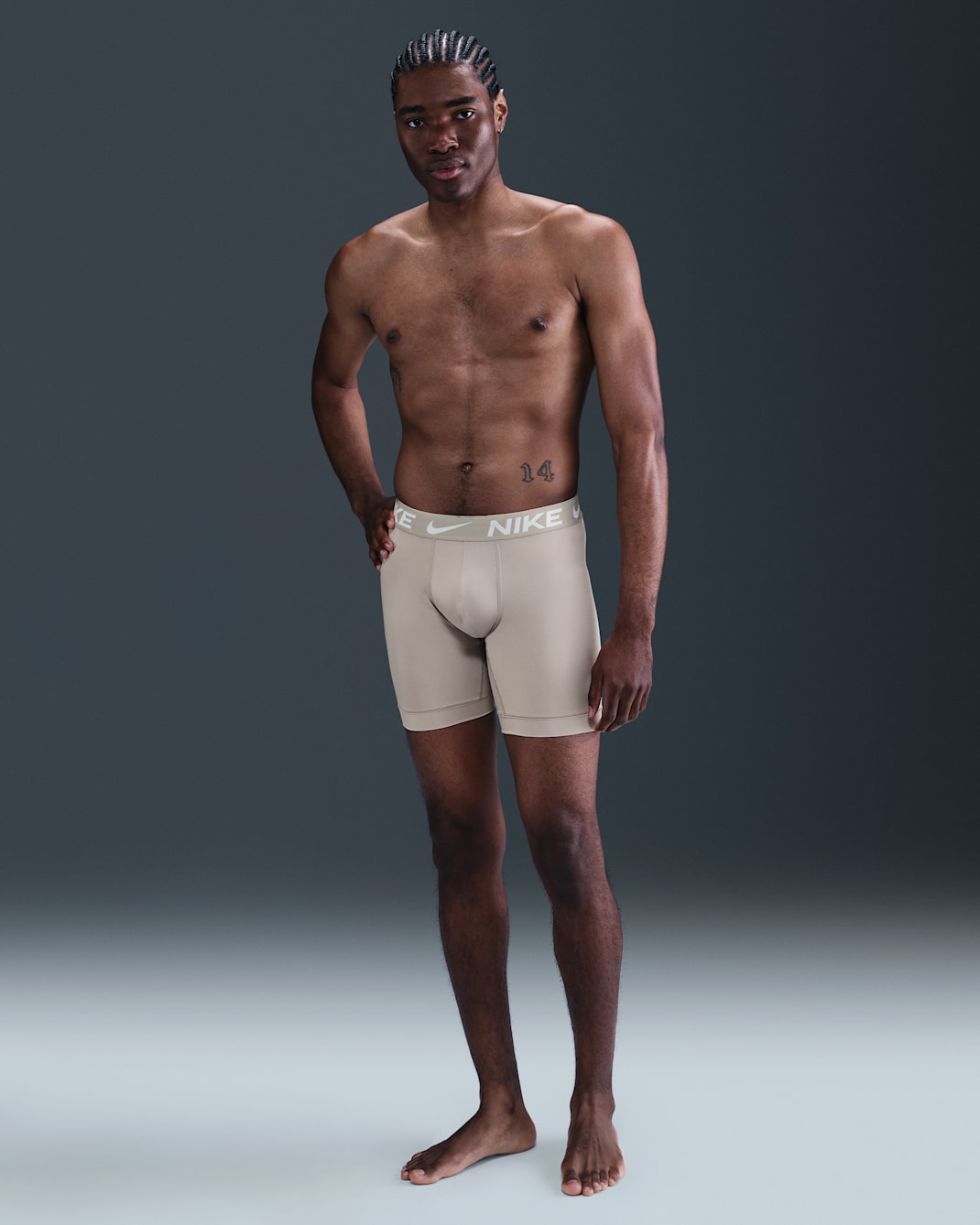Nike Dri-FIT Essential Micro Long Boxer Briefs (3-Pack) - Ash