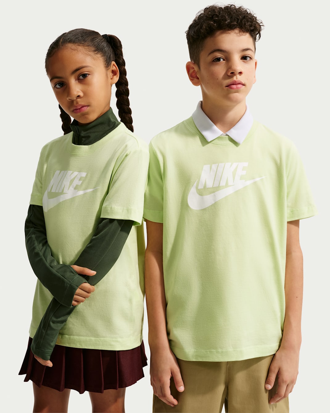 Nike Sportswear Big Kids' T-Shirt - Light Liquid Lime