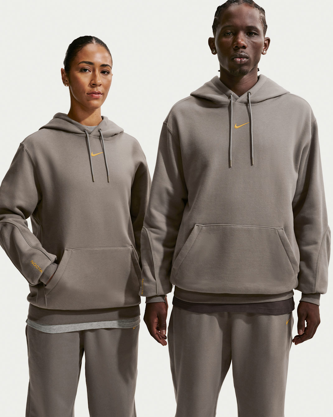 NOCTA Fleece CS Hoodie 2 - Olive Grey/Olive Grey/Yellow Ochre