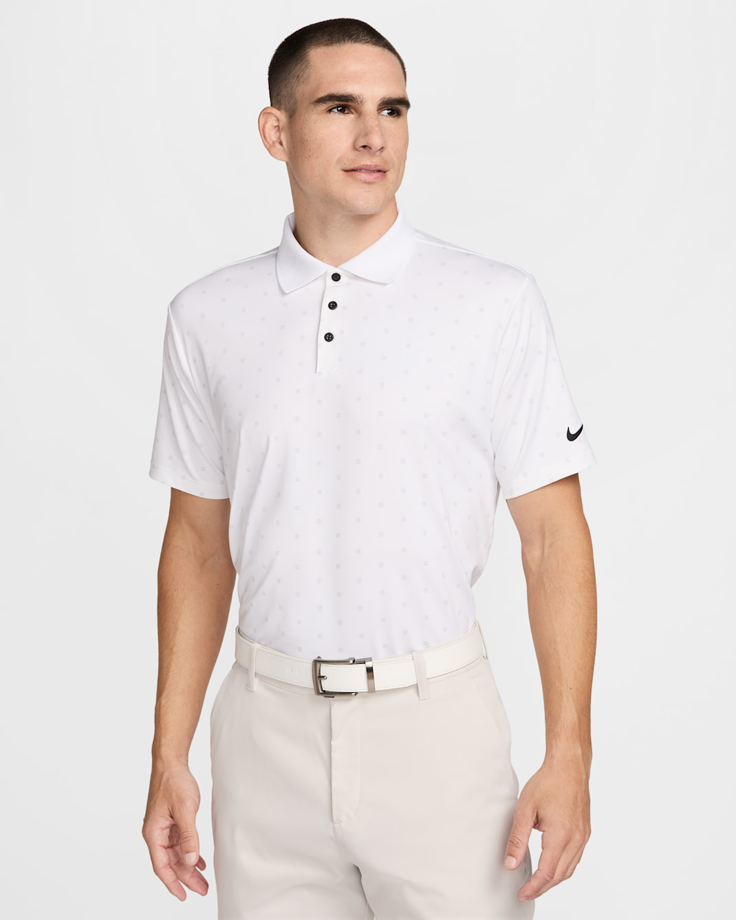 Nike Tour Men's Dri-FIT Golf Polo - White/Black