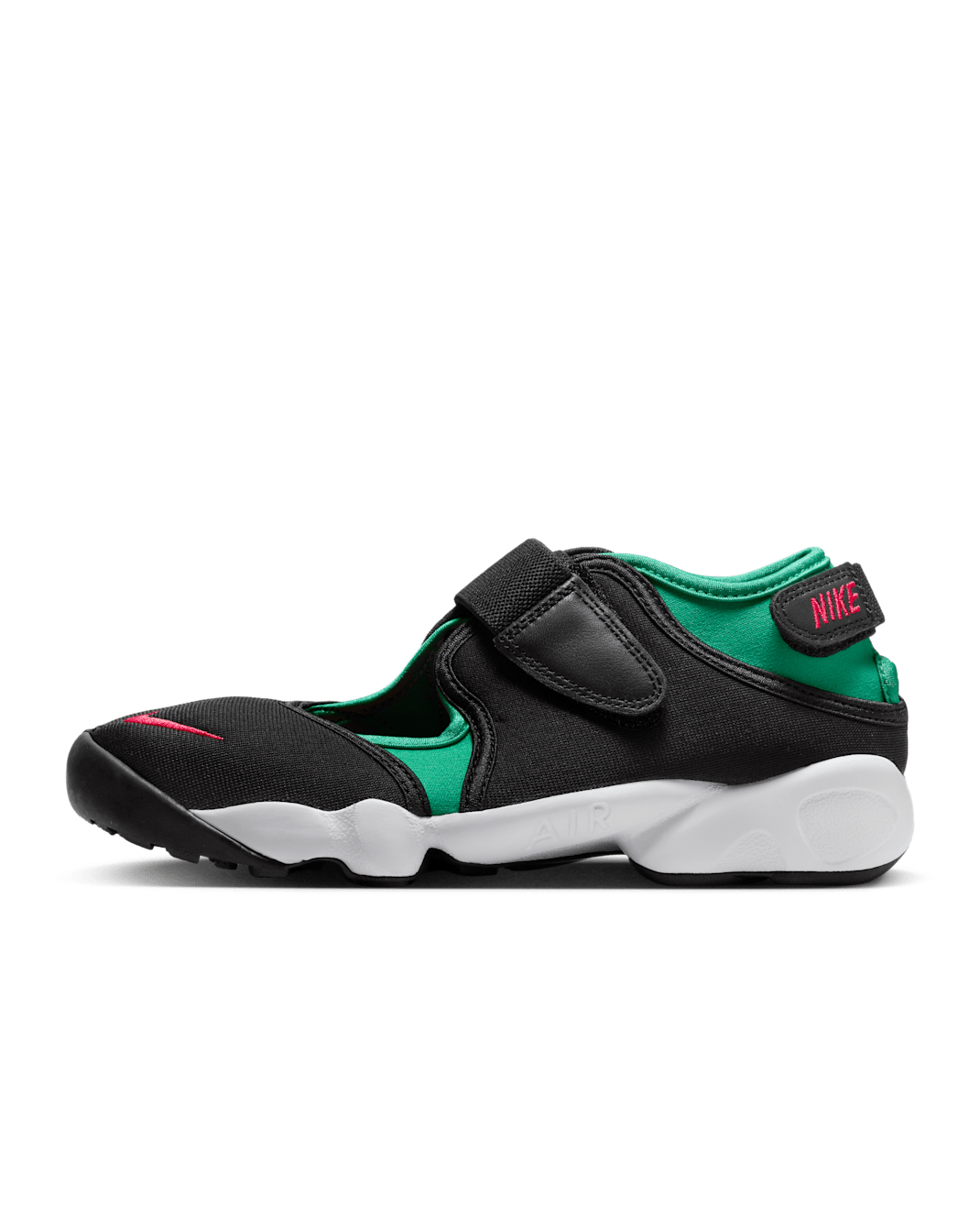 Nike Air Rift Women's Shoes - Black/Stadium Green/White/University Red