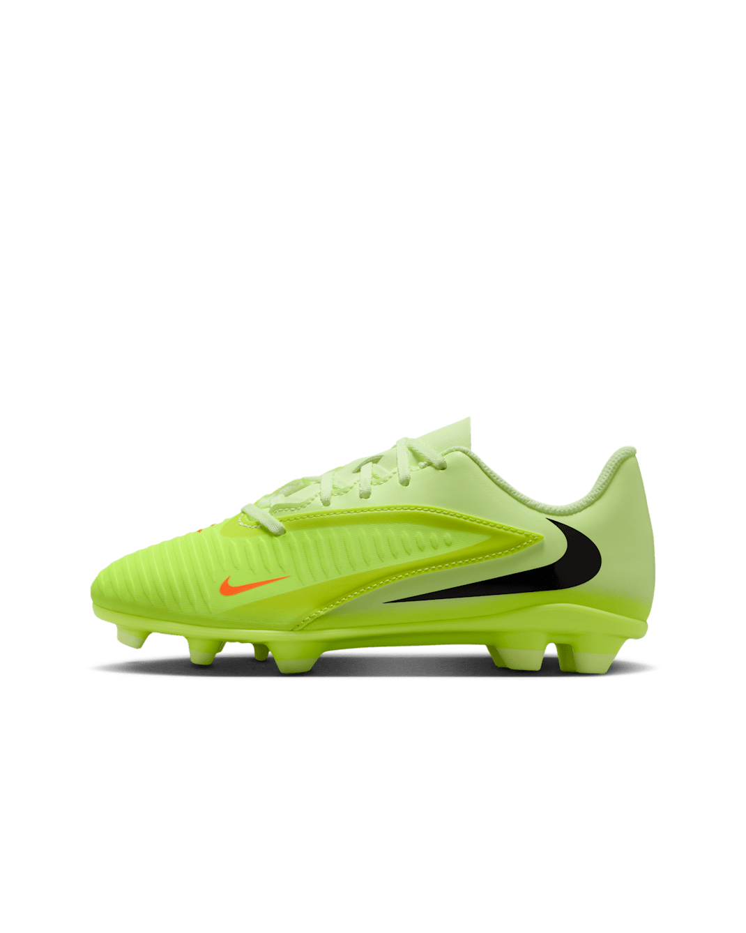 Tacos de fútbol para terrenos múltiples para niños grandes Nike Jr. Phantom 6 Low Club - Hipercarmesí/Luz de calcio/Negro