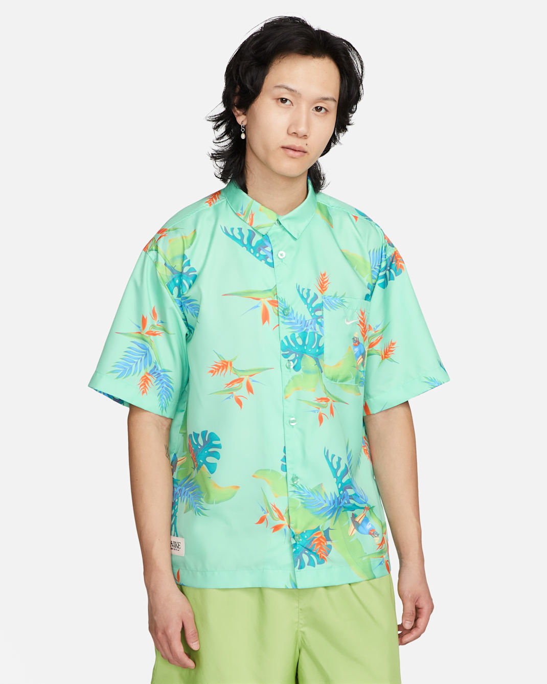 Nike Dri-FIT Men's Printed Short-Sleeve Shirt - Emerald Rise