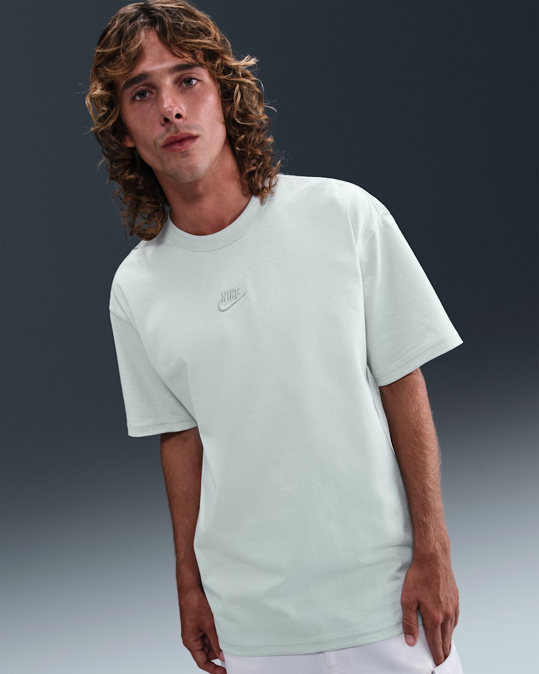 Nike Sportswear Premium Essentials Men's T-Shirt - Light Silver