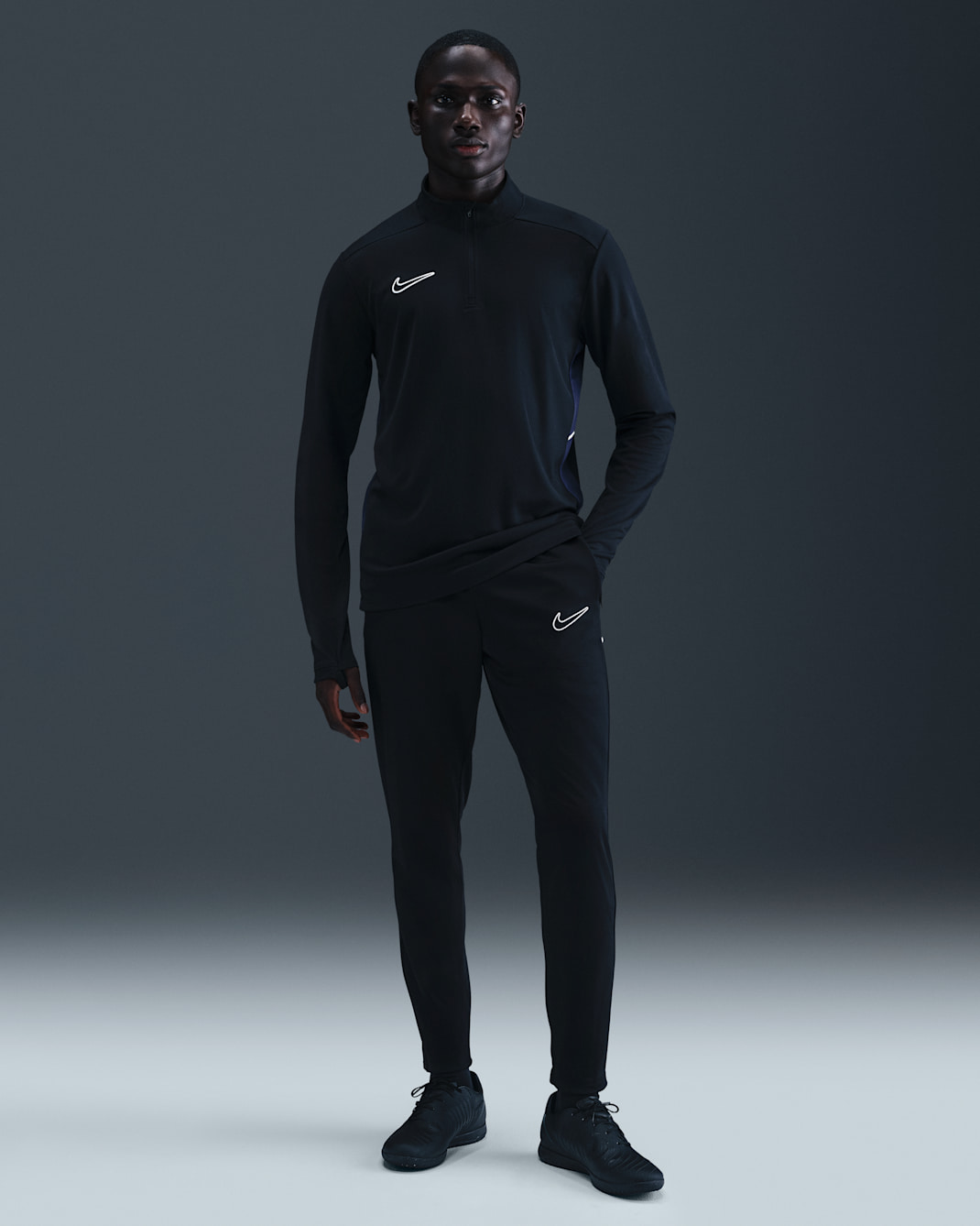 Nike Academy Men's Dri-FIT Football Pants - Black/Obsidian/White