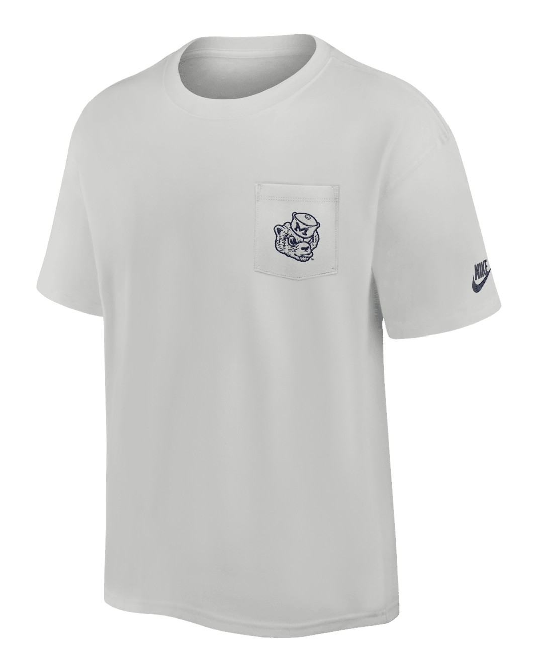 Michigan Legacy Max90 Pocket 2-Hit Men's Nike College T-Shirt - Photon Dust