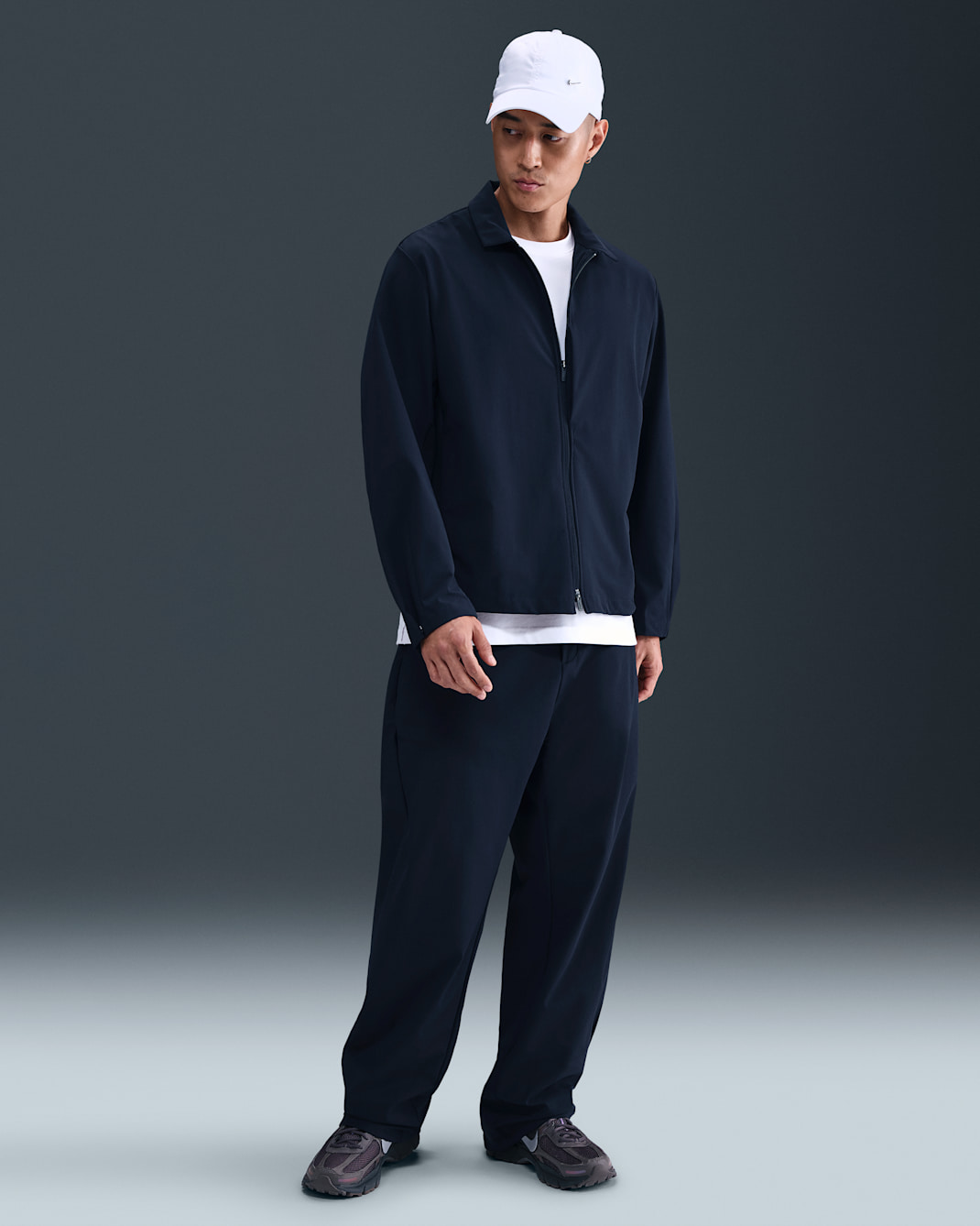 ナイキ 24.7 PerfectStretch メンズ Dri-FIT UV ルーズフィット ユーティリティ パンツ - オブシディアン/ダークオブシディアン