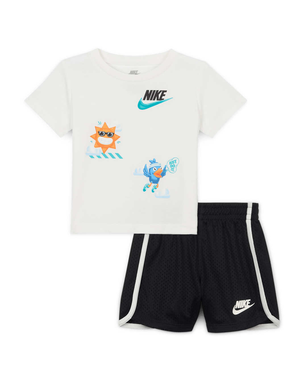 Nike Dri-FIT Just Believe Baby (12-24M) 2-Piece Shorts Set - Black