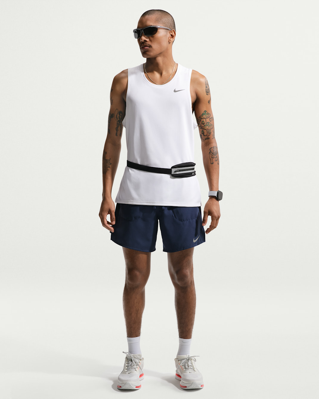 Short de running 2-en-1 18 cm Dri-FIT Nike Stride pour homme - Midnight Navy