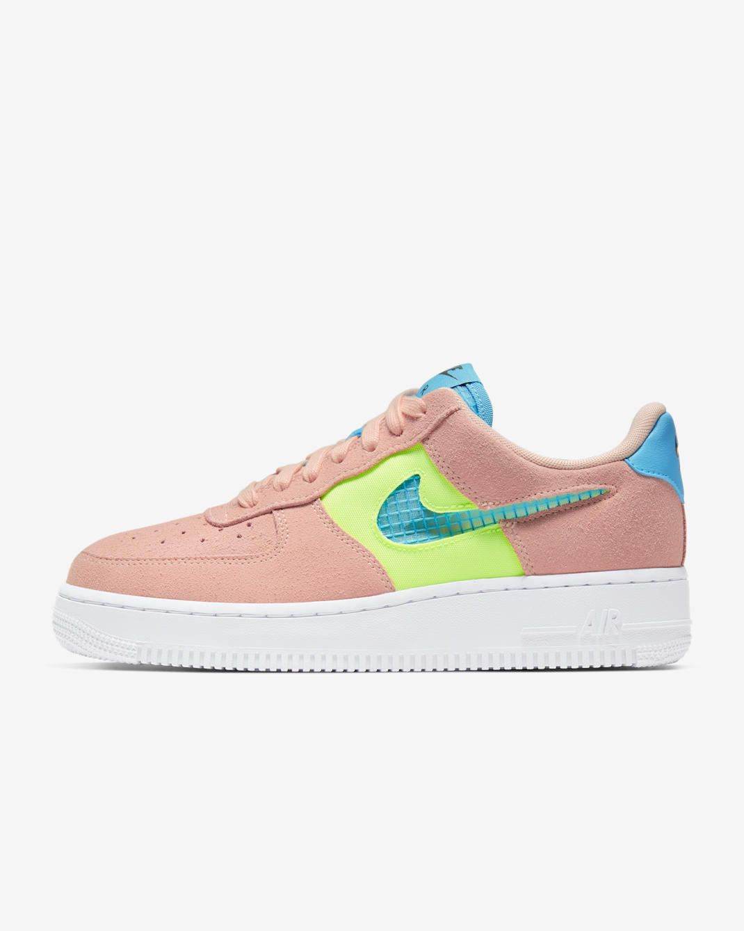 Nike Air Force 1 '07 SE Women's Shoe - Washed Coral/Ghost Green/Black/Oracle Aqua