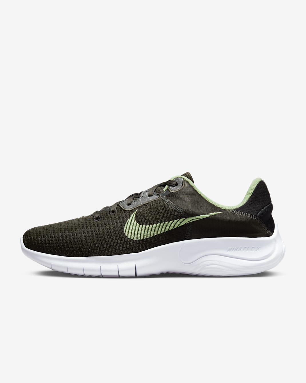 Nike Flex Experience Run 11 Men's Road Running Shoes - Sequoia/Black/White/Honeydew