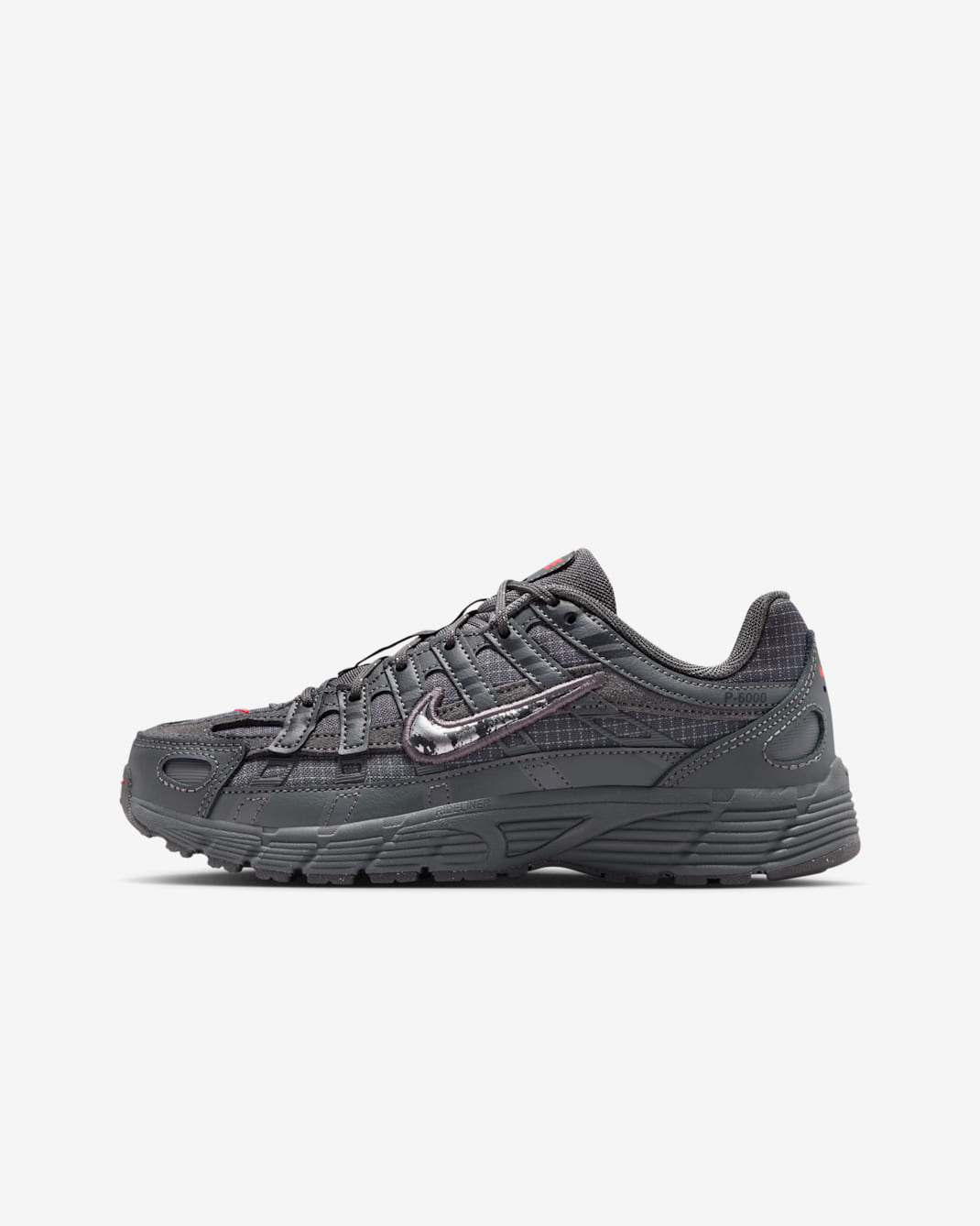 Nike P-6000 Big Kids' (Boys') Shoes - Iron Grey/Dark Smoke Grey/Light Smoke Grey/Metallic Silver