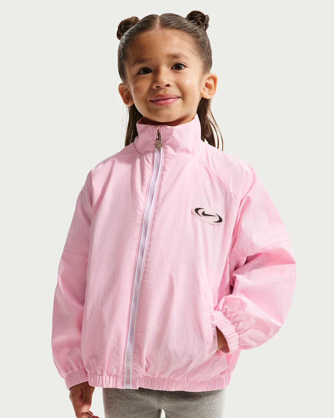 Nike Little Kids' Hoodless Windbreaker - Pink Foam