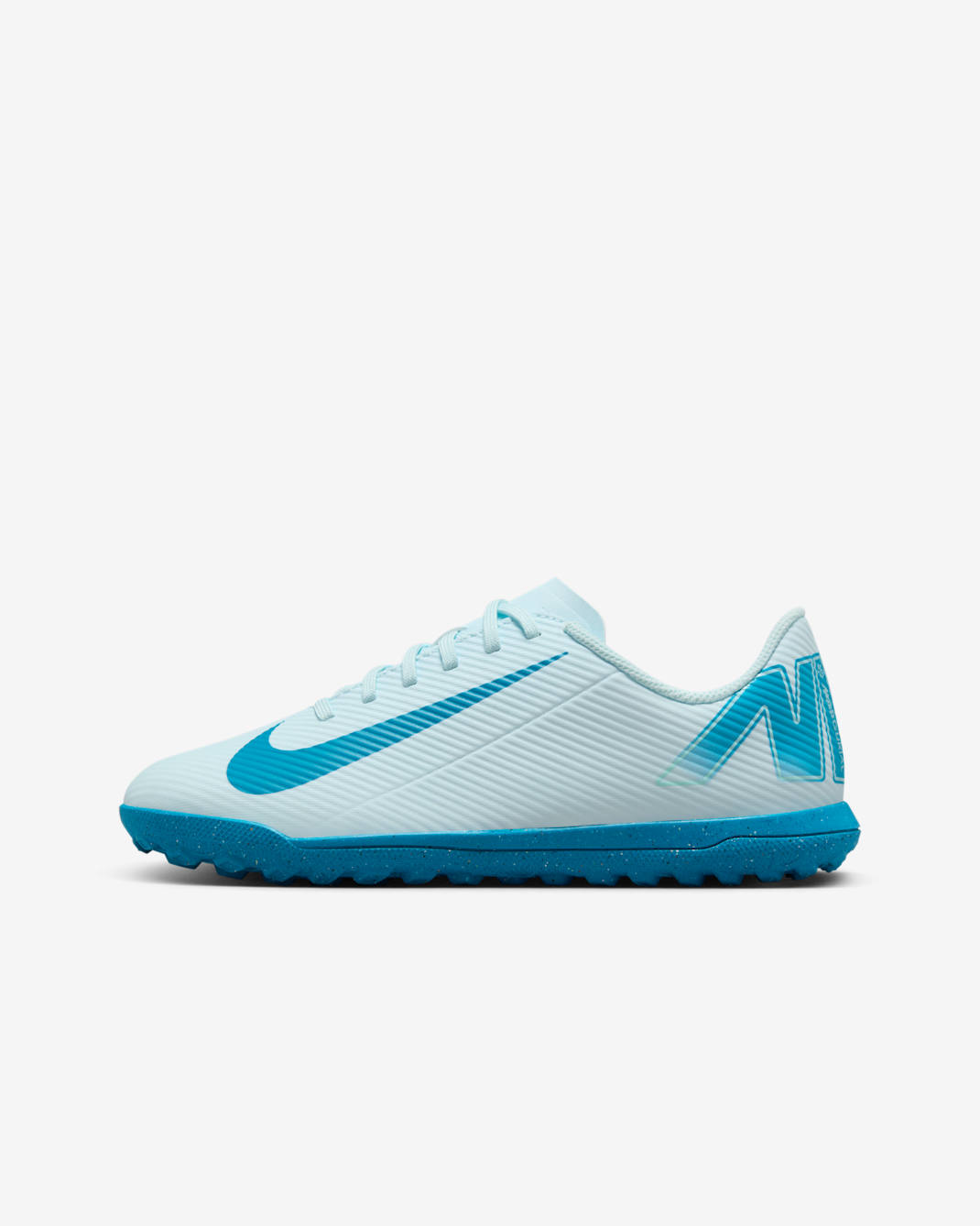 Nike Jr. Mercurial Vapor 16 Club Younger/Older Kids' Turf Low-Top Football Boot - Glacier Blue/Blue Orbit
